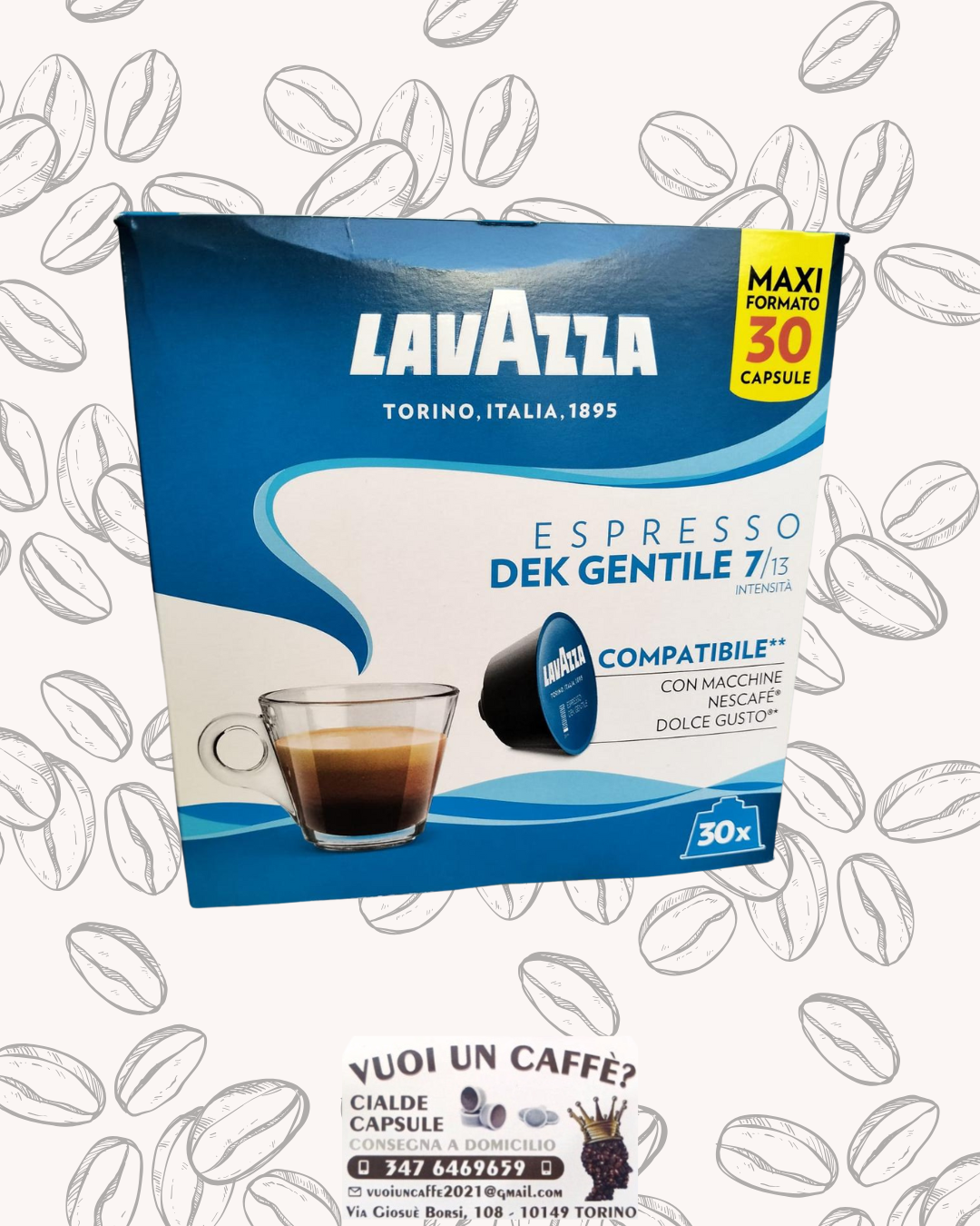 Lavazza - Miscela: Dek - 30 capsule