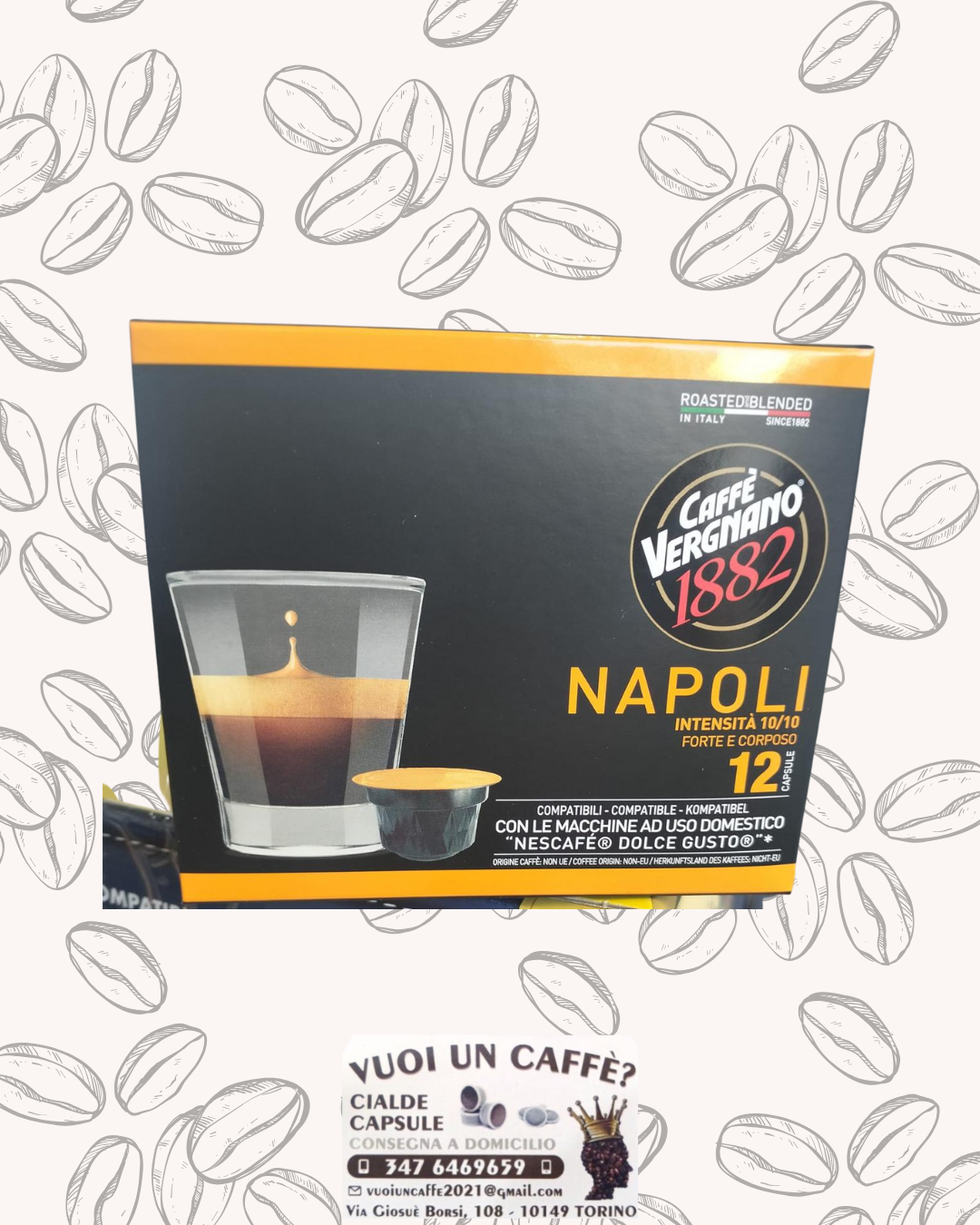 Caffè Vergnano - Miscela: Napoli - 12 capsule