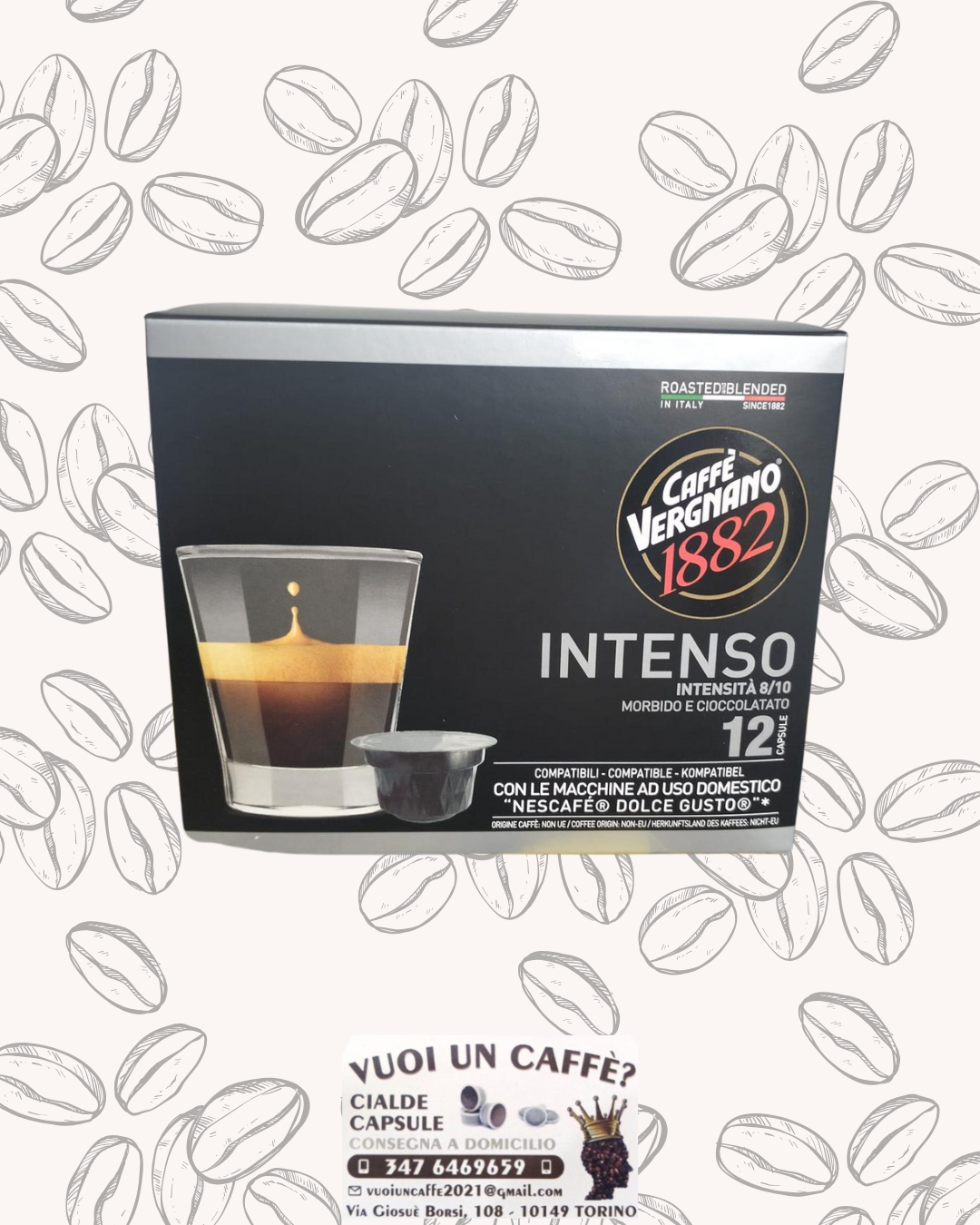 Caffè Vergnano - Miscela: Intenso - 12 capsule