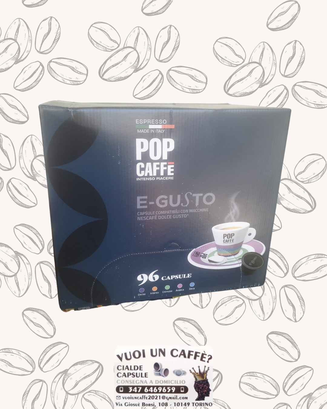 Pop Caffè - Miscela: Intenso - 96 capsule