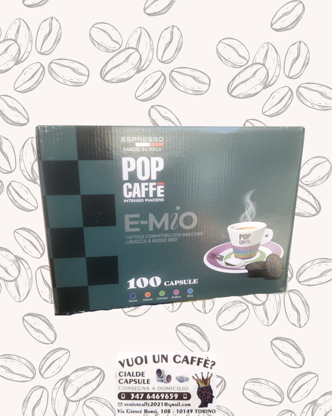 Pop Caffè - Miscela: Intenso - 100 capsule