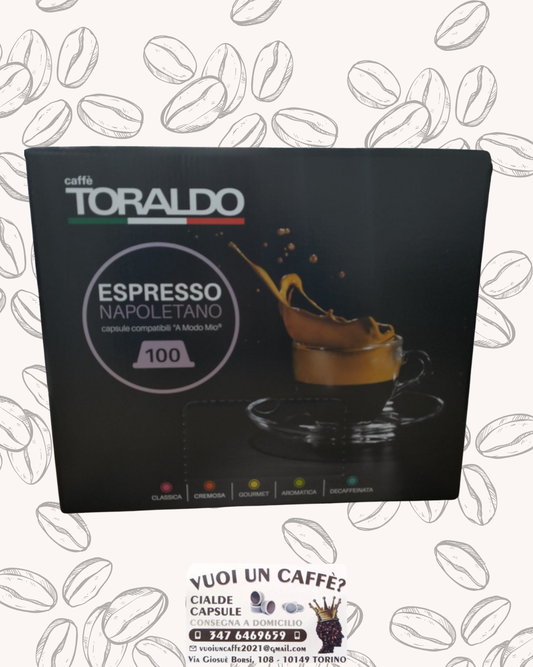 Caffè Toraldo - Miscela classica - 100 Capsule