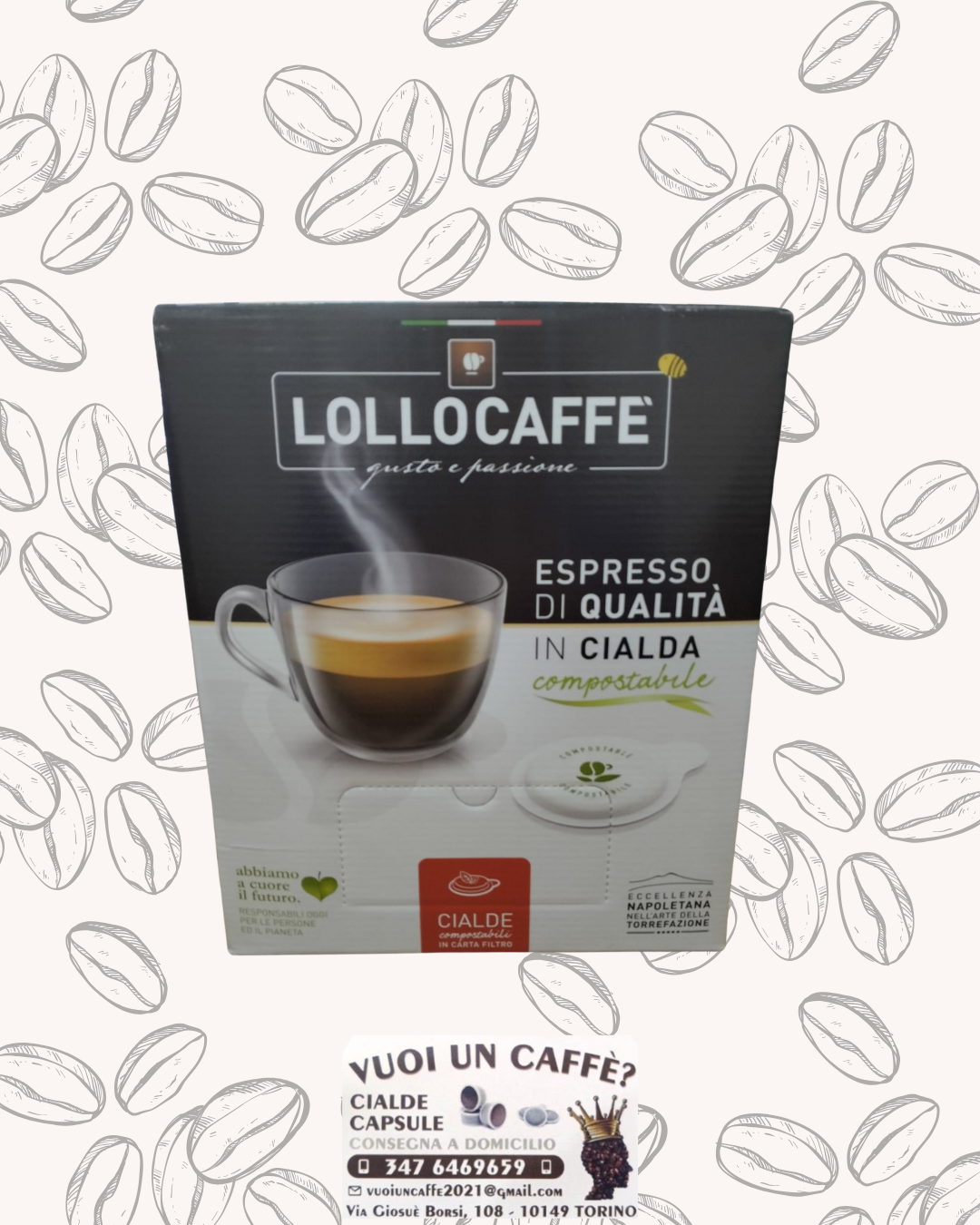 Lollo Caffè - Miscela: Argento - 150 cialde carta ese44