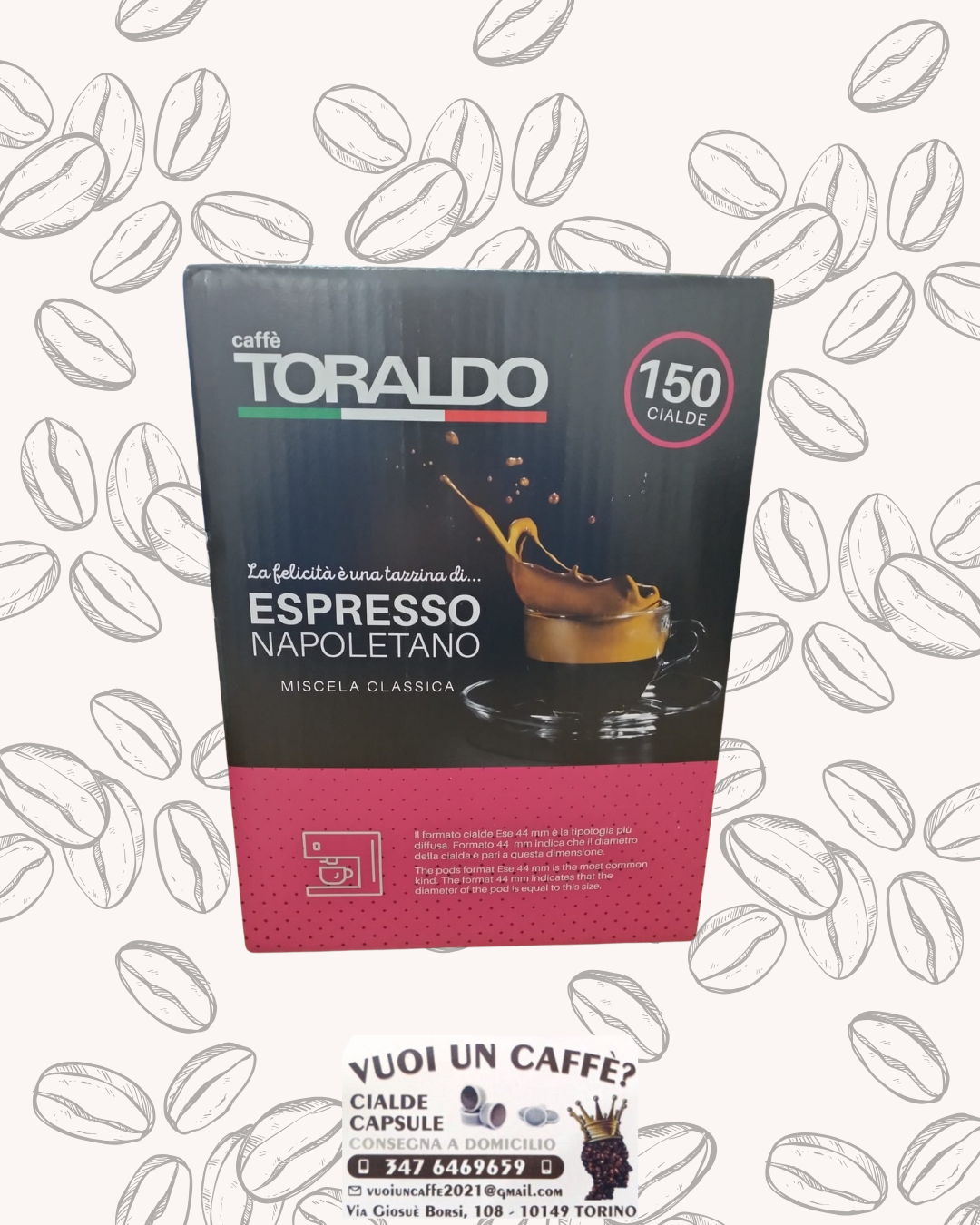 Caffè Toraldo - Miscela: Classica - 150 cialde carta ese44