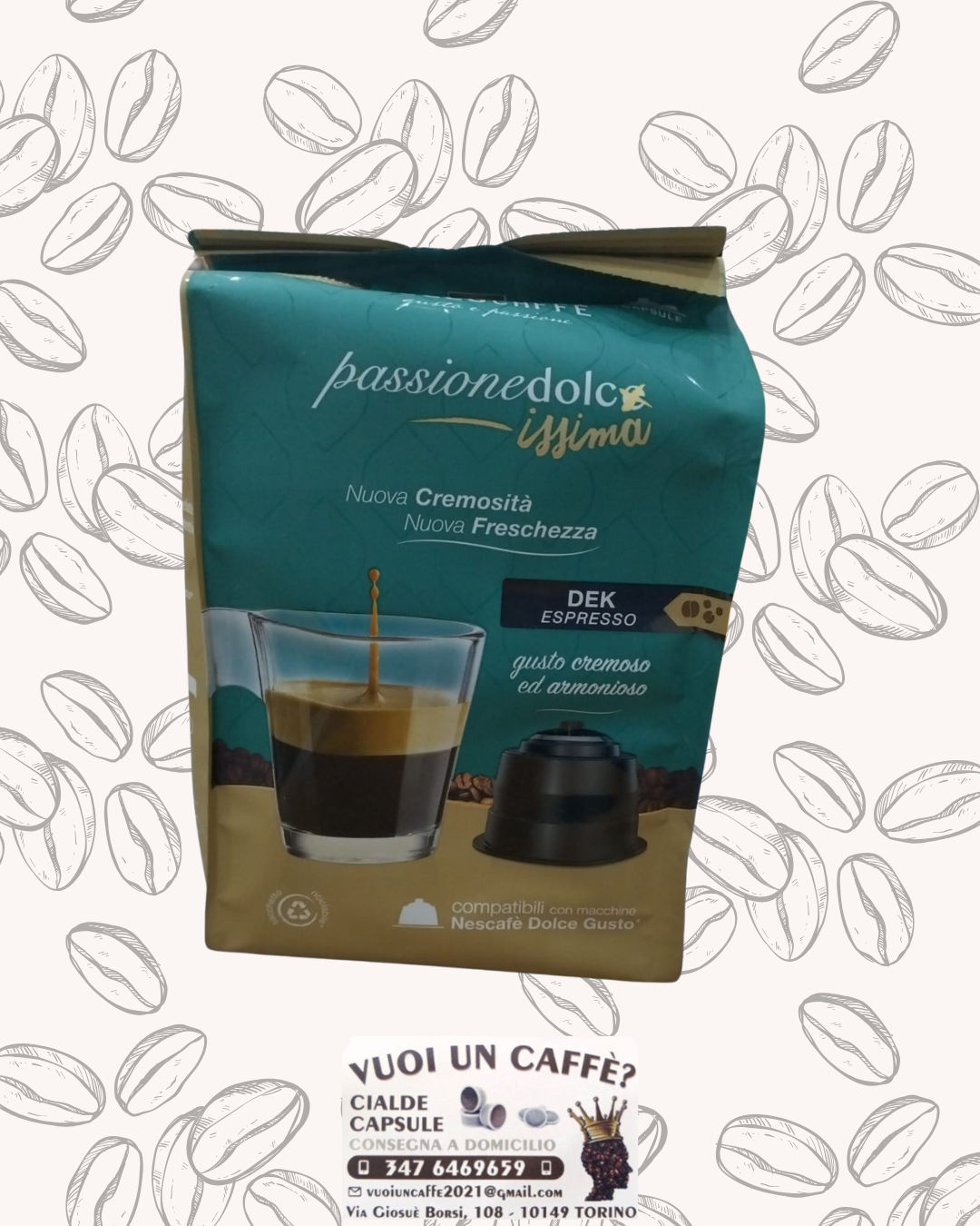 Lollo Caffè - Miscela: Dek - 96 capsule