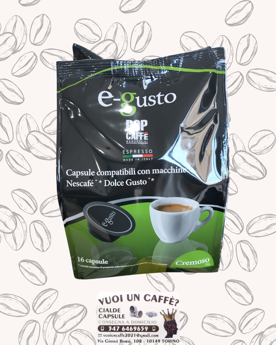 Pop Caffè - Miscela: Cremoso - 16 capsule