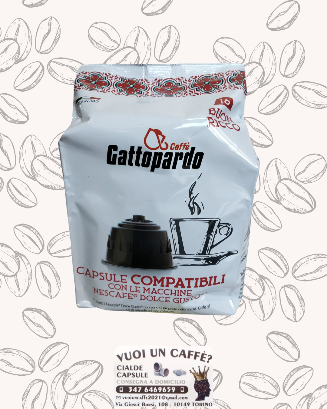 Gatto pardo - Miscela: Ricco - 16 capsule