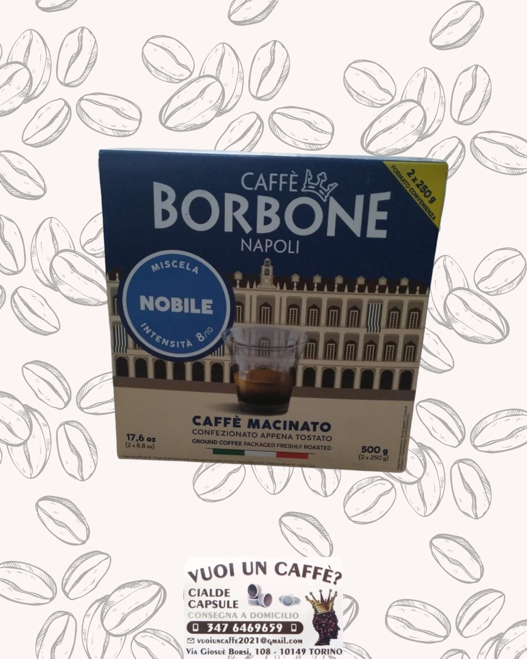 Caffè Borbone Macinato - Miscela: Nobile - 500 grammi