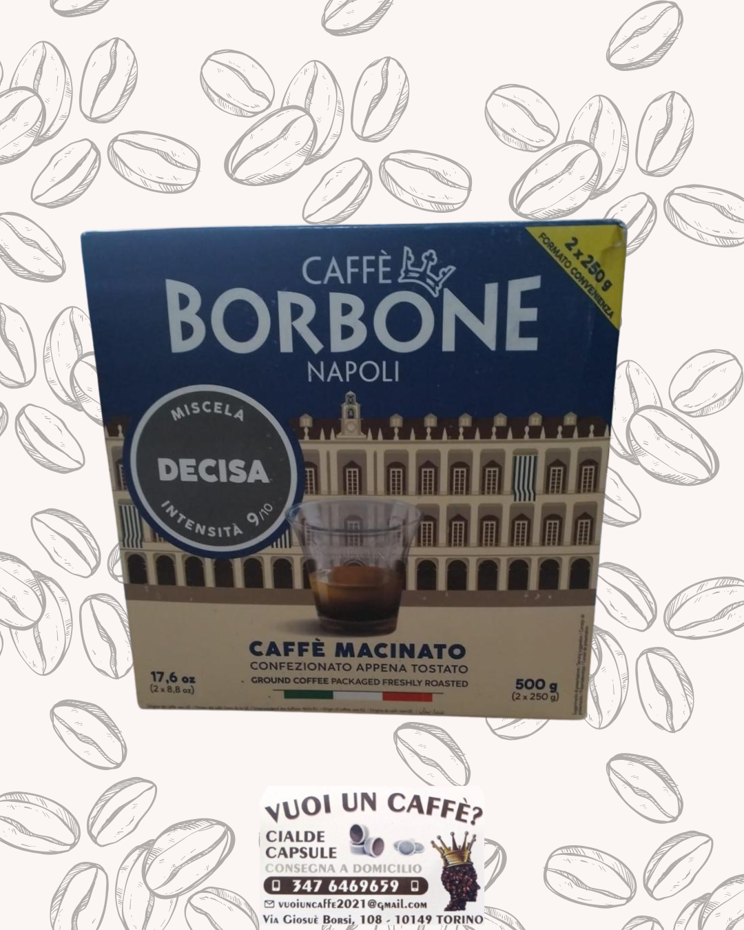 Caffè Borbone Macinato - Miscela: Decisa - 500 grammi