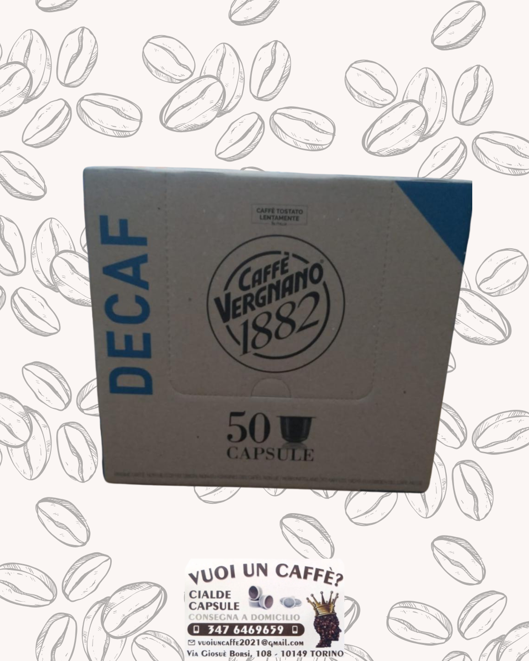 Caffè Vergnano - Miscela: Dek - 50 capsule