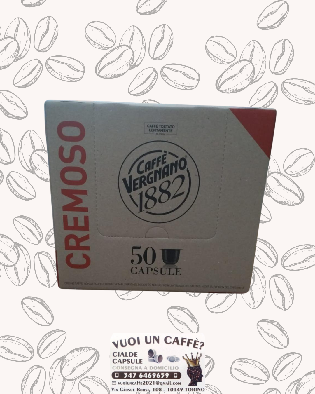 Caffè Vergnano - Miscela: Cremoso - 50 capsule