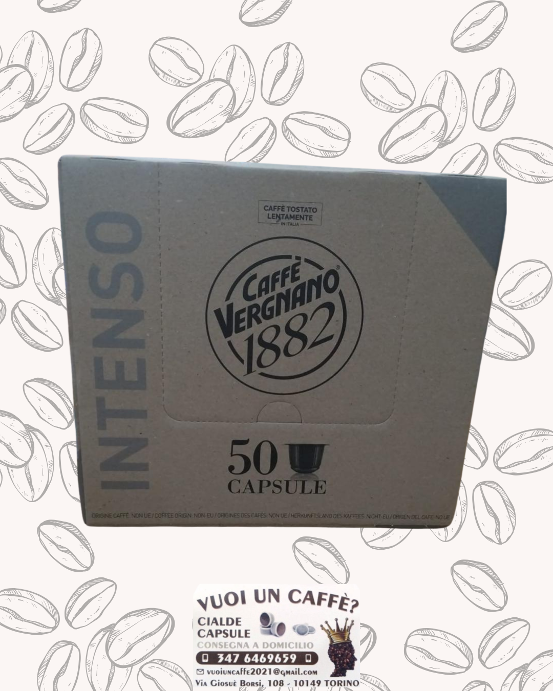Caffè Vergnano - Miscela: Intenso - 50 capsule