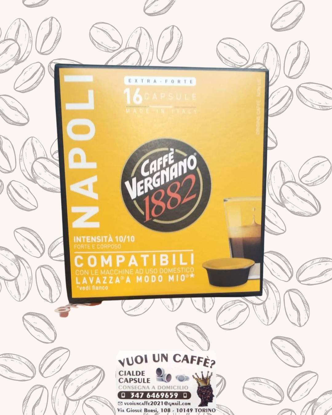 Caffè Vergnano - Miscela: Napoli - 16 capsule