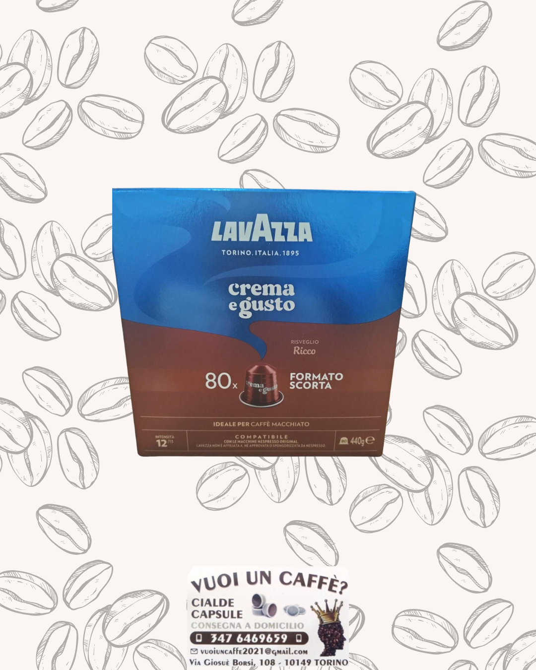Lavazza Alluminio - Miscela: Ricco - 80 capsule alluminio