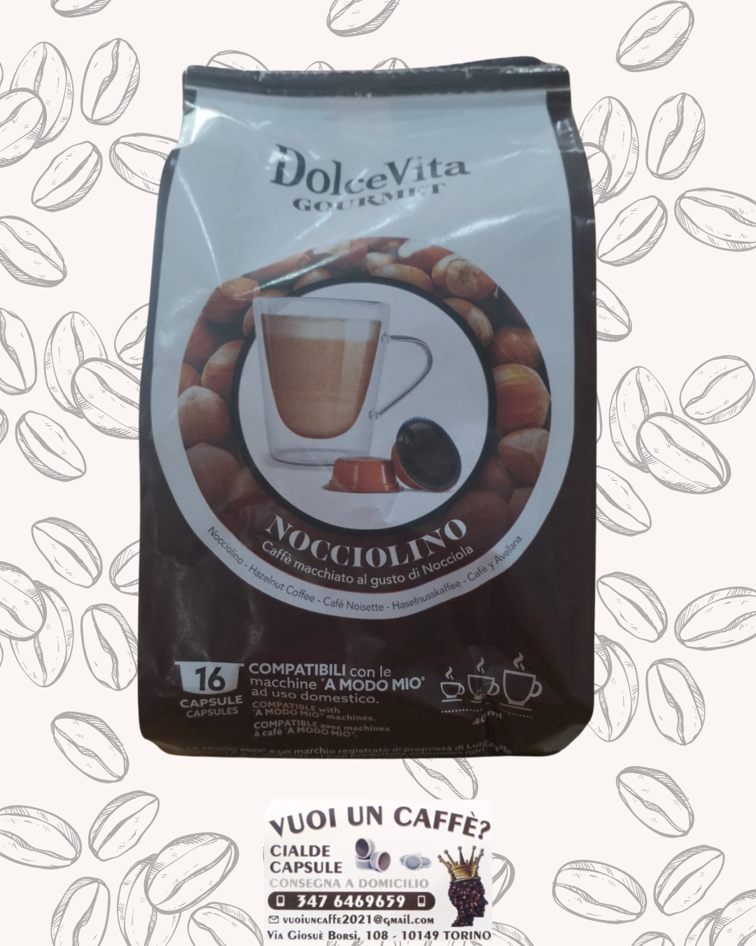 Nocciolino 16 capsule - Dolce Vita