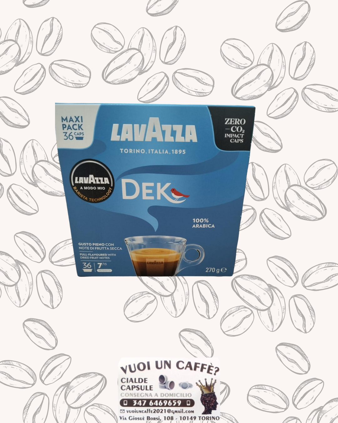 Lavazza - Miscela: Dek - 36 capsule