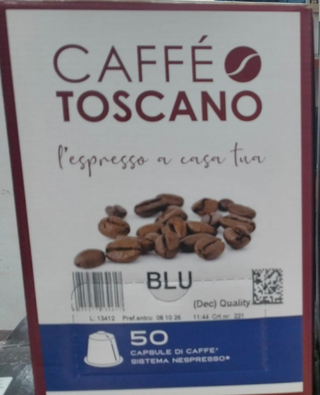 Caffè toscano-Miscela blu ( dek -50 Capsule